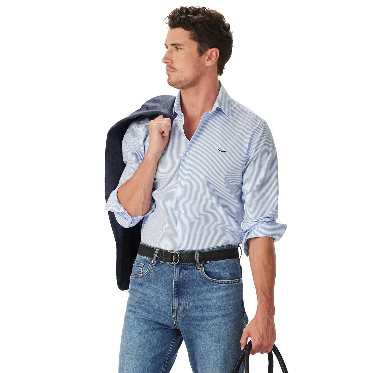 R.M. Williams Sommers Poplin Stripe Shirt